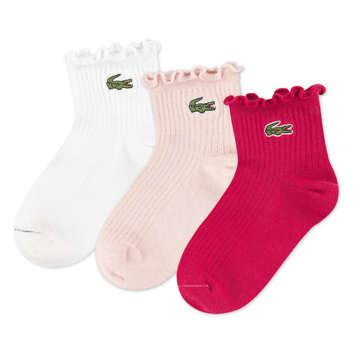 LACOSTE LOT DE 3 CHAUSSETTES À VOLANTS