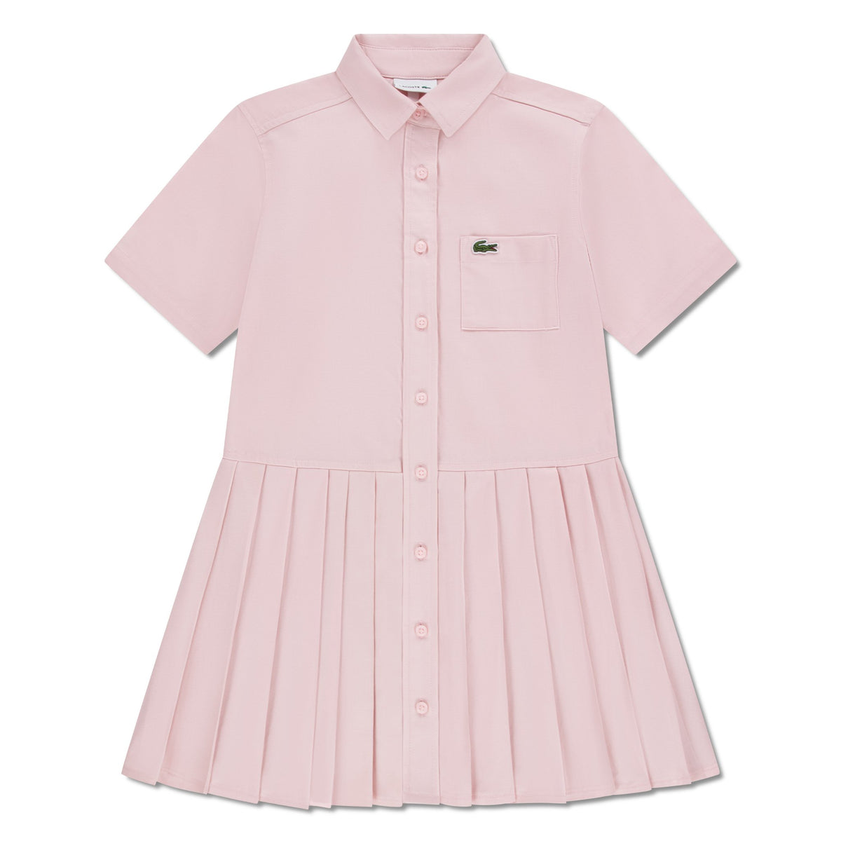 LACOSTE ROBE PLISSÉE EN POPELINE