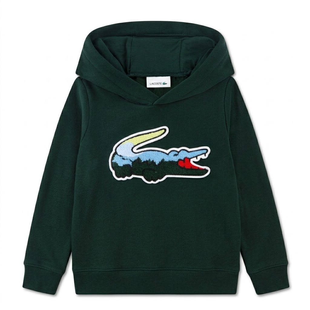 LACOSTE SWEAT À CAPUCHE CHENILLE BÉBÉ