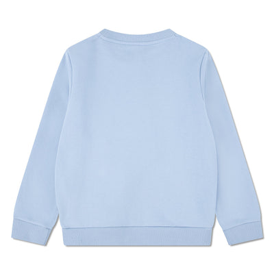LACOSTE SWEAT MOLLETON BLEU CIEL