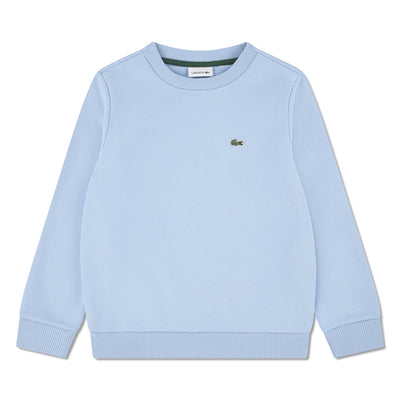 LACOSTE SWEAT MOLLETON BLEU CIEL