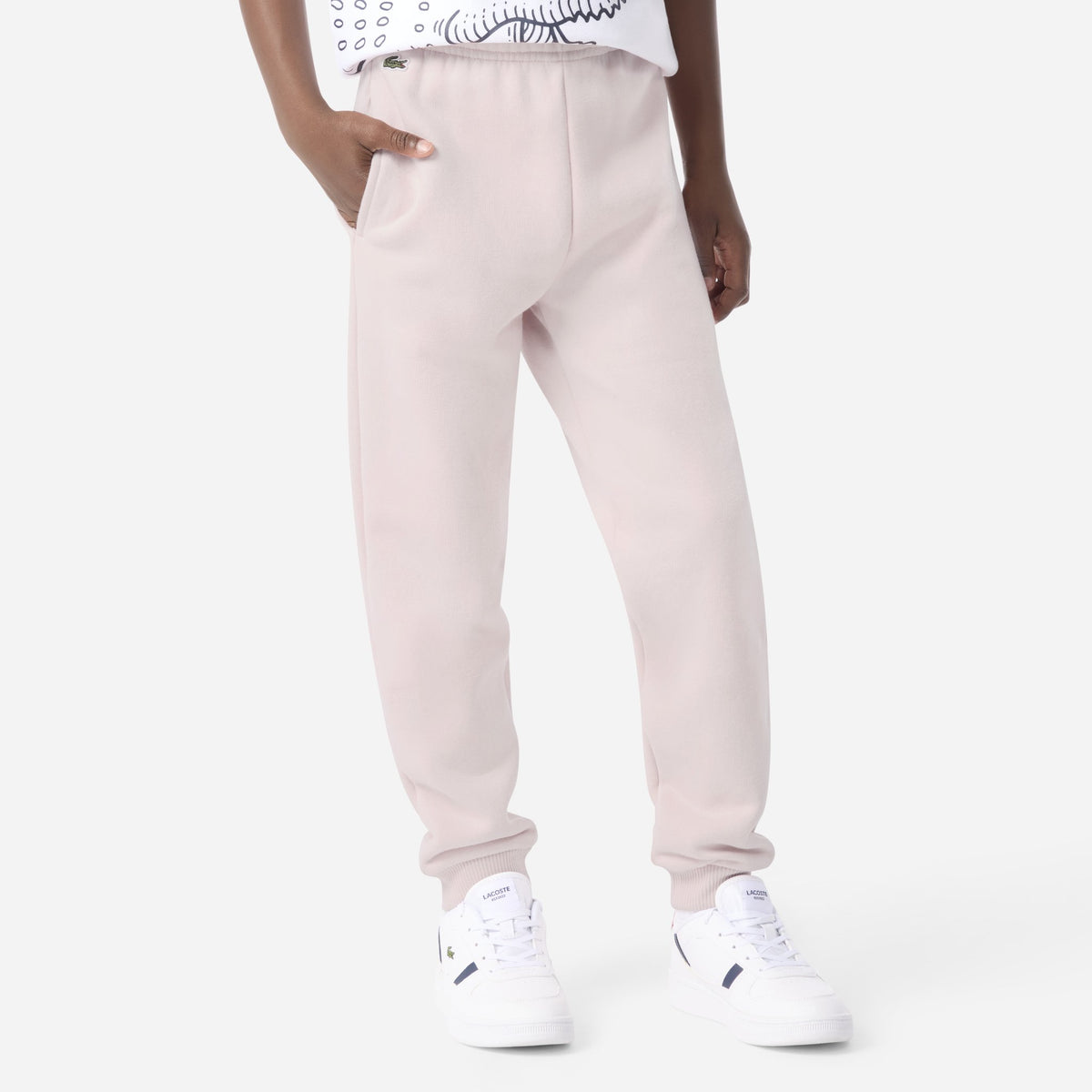 LACOSTE JOGGING MOLLETON ROSE CLAIR