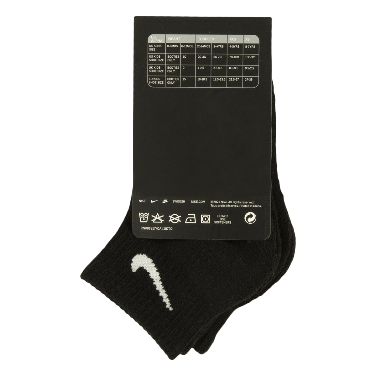 NIKE LOT DE 3 CHAUSSETTES BASSES