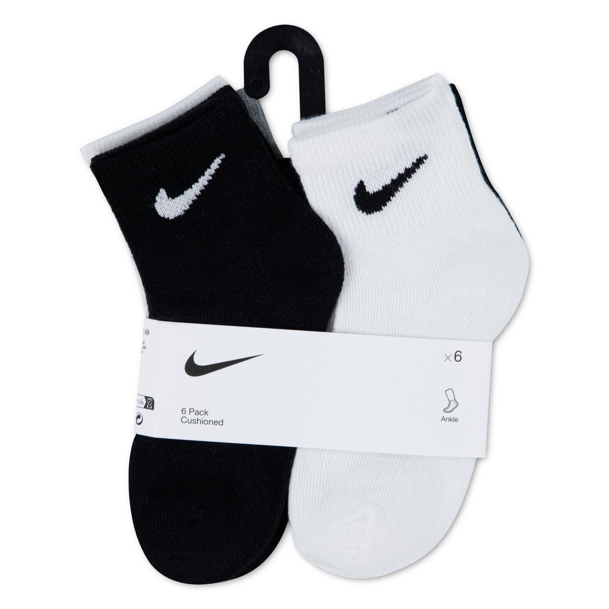 NIKE LOT DE 6 CHAUSSETTES BASSES